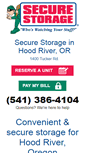 Mobile Screenshot of hoodriversecurestorage.com